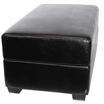 AK Rock Box Gaming and Storage Ottoman with Drum Lift (Black)