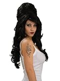 Rehab Wig Long Black Beehive Wig Celebrity Costume Funny Costumes