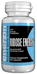 RIBOSE ENERGY - 90 Capsules 900mg D-Ribose Essential ATP Synthesis Factor
