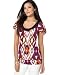 AGB Printed Banded-Hem Top