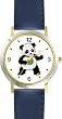 Ping Pong Playing Baby Giant Panda or Panda Bear Animal - WATCHBUDDY&reg; DELUXE TWO-TONE THEME WATCH - Arabic Numbers - Blue Leather Strap-Size-Large ( Men's Size or Jumbo Women's Size )