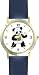 Ping Pong Playing Baby Giant Panda or Panda Bear Animal - WATCHBUDDY&reg; DELUXE TWO-TONE THEME WATCH - Arabic Numbers - Blue Leather Strap-Children's Size-Small ( Boy's Size & Girl's Size )