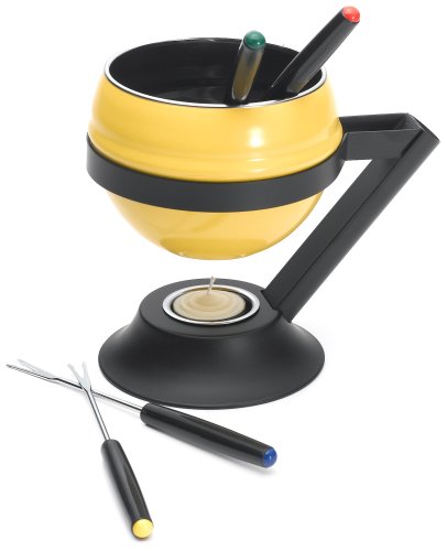 Paderno 7 Piece Cheese/Chocolate Fondue - yellow