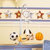 Bedtime Originals Champ Snoopy Musical Mobile, Blue