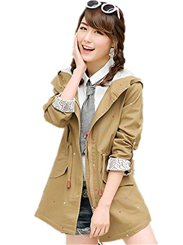 レディース アウター コート フード付 ショート丈 カジュアル 春物 ジャケット ファッション【 LIVE_SHOP 】