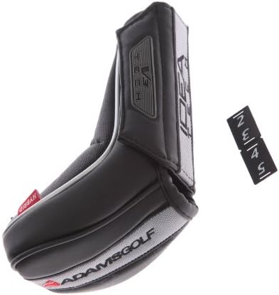 Adams Golf Hybrid Headcover: Pick Your Model (a12, a12os, a7os, v3) Head Cover (4 Tag, Idea Tech V3 Men's (Black and Silver))