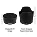 Fotodiox Lens Hood, Dedicated Flower Hood, for Nikon 80-200mm f/2.8ED D AF Lens, Replaces Nikon HB-7
