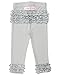 RuffleButts® Infant / Toddler Girls Solid Everyday Leggings w/ Ruffles