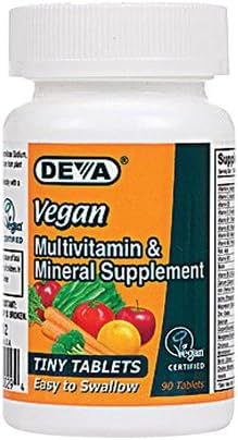 New - Deva Vegan Multivitamin and Mineral Supplement - 90 Tiny Tablets