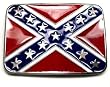 Rebel Flag Pewter Belt Buckle