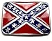Rebel Flag Pewter Belt Buckle
