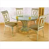 Sale  wrought iron table pedestals-Eden 5 Piece Dining Table Set