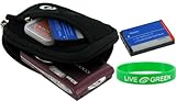 Cheap 2n1 Neoprene Sleeve (Super Black) Case and NP-40 1250mAh Li-Ion Battery for Casio Exilim EX-S600 6MP Digital Camera Silver