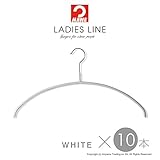 すべり落ちない MAWAハンガー ドイツ　マワハンガー レディースライン　[ホワイト]10本セット