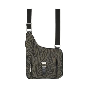 Ladies Baggallini UTZ349 Uptown Bagg - Zebra Crinkle Nylon by Baggallini