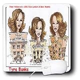 Londons Times Funny Panel Hollywood Cartoons - Tyra Banks - Mouse Pads