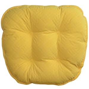Amazon.com: Set of 2 Bright Yellow Grip Bottom Chair Cushion Pads: Home ...