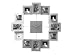 Pt Photo Frame Clock Family Time Brushed Aluminium Small