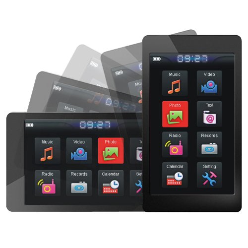 Latte Espresso 16 GB Video MP3 Player with Haptic G-Sensor and Touchscreen (Metal Gun)