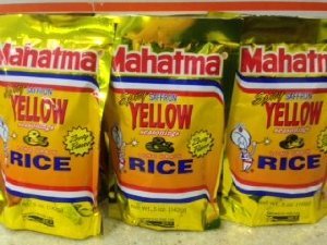 Mahatma Spicy Saffron Yellow Seasonings & Long Grain Rice - Zesty Flavor - Net Wt. 5 OZ (142 g) - Pack of 3