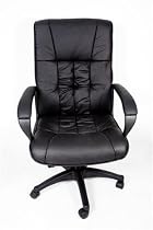 HIGH BACK EXECUTIVE LEATHER OFFICE CHAIR LUMBAR SUPPORT