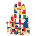Maxim 60 Color and 40 Natural Building Blocks, 100-Pieces