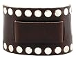 Nemesis Wide Brown Leather Cuff Wrist Watch Band