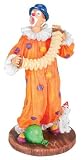 Clown Playing Accordion - Collectible Figurine Statue Sculpture