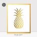 Pineapple Foil Art Print 8x10