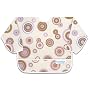 Bumkins Waterproof Sleeved Bib - Rose/Chocolate Circles