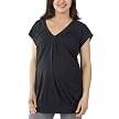 Liz L Vnk Top w/ Shirring Ebony