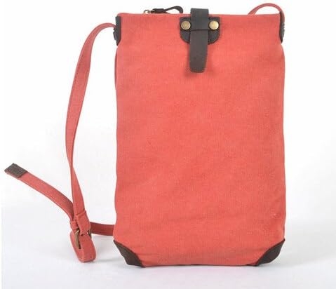 QiangQiang Men's Multipurpose Fashion Satchel Shoulder Bag New Tide Chest Pack Crossbody Bag Red