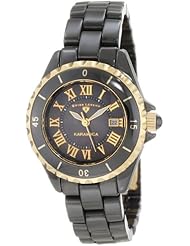 Swiss Legend Womens 10049-BKBGR Karamica Black Mother-Of-Pearl Dial Watch
