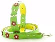 Collar and Leash - Chic Synthetic Leather in Green Collar and Leash - Chic Synthetic Leather in Green