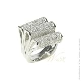 STUDIO 925: *PAVE RIBBON CANDY TRIPLE STACK RING*