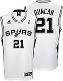 Tim Duncan Jersey: adidas White Replica #21 San Antonio Spurs Jersey - XX-Large