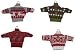 Acrylic Hand Knit Christmas Sweaters Ornaments Set of 12 - 3 of Each Pattern