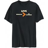 T-Shirt Mens Black  Love Bengals > My Girlfriend  Cats