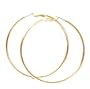 Beautiful 24k Gold Layered GL Large 2" Hoop Earrings - Lifetime Warranty! Comes Gift Boxed (he2)