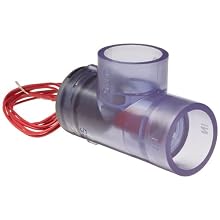 Gems Sensors FS-400P Series PVC Flow Switch, Elbow, Shuttle Type, IPS