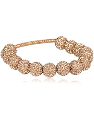 Very Me Rose Gold Color Crystal with Bar Bracelet