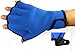 Harryshell(TM)Water Resistance Fins Hand Glove Training Fingerless Webbed Flippers Paddle Swim Gloves (Blue, Big)