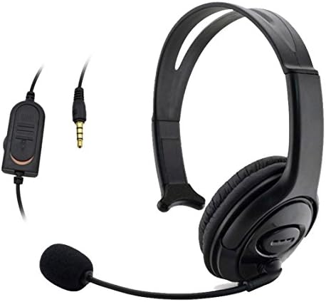 TKHOT P4-840 Fashional Headband Gaming Unilateral Headset 3.5mm Port Headphone Earphone for PS4 iPhone IPAD Samsung Huawei PC Game-Black