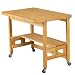 Oasis Concepts All Wood Flip and Fold Desk, Natural
