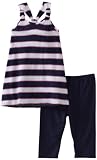 Splendid Littles Baby-girls Infant Scarf Stripe Tunic Top And Legging Set, Denim, 18-24 Months