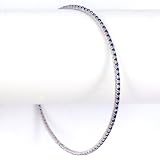 14K 1.80 CTW Sapphire Eternity Bangle