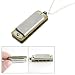 Silver Tone Metal Chain Necklace Style Mini Mouth Organ