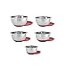 Wolfgang Puck 10 PC Stainless Steel Mixing Bowl Set (Red)