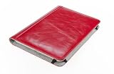 M-Edge GO! Leather Kindle Jacket with Hinge (Fits 6" Display, 2nd Generation Kindle), Marbled Red