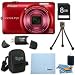 Nikon COOLPIX S6300 16MP 10x Opt Zoom 2.7 LCD Digital Camera 8GB Red Bundle